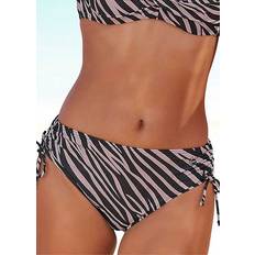 Stretch - Women Bikini Bottoms Lascana Zebra Print Side Tie Detail Bikini Bottoms