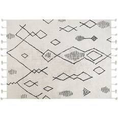 Carpets & Rugs Beliani Cotton Area Rug Black