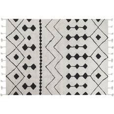 Beliani Cotton Area Rug KHEMISSET Black