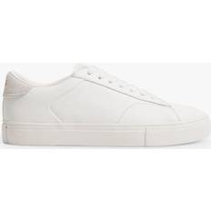 Mango Trainers Mango Leather Low Top Trainers, White