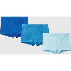 L Boxer United Colors of Benetton Jungen 3er Boxershorts 3mc10x00l Unterwäsche-Set, Blau 0w5