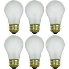 Refrigerator light bulb Sterl Lighting Sterl Lighting – 25 Watt A15 Appliance Refrigerator Light Bulb – Medium E26 Standard Household Base 120V Decorative Oven Incandescent 3.34 inch 160Lm 2700K Warm White Frost – 6 Pack