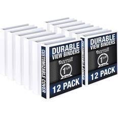 Office Supplies Samsill 1.5 Inch Round Ring Customizable Binder 12 Pack