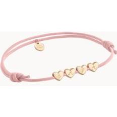 Jewellery Merci Maman Personalised Heart Initial Bracelet