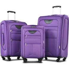 Nylon Suitcase Sets Merax Expandable Luggage Sets, Softshell