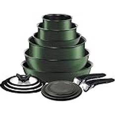 T-fal Ingenio Expertise Non Stick 14 Piece Cookware Set with lid