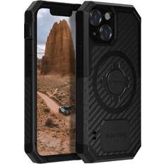 Rokform iPhone 13 Mini Case, Rugged Series, Dual Magnet Plus MagSafe Compatible, Magnetic Protective Apple Gear, iPhone Cover with Twist Lock, Drop Tested Armor Black