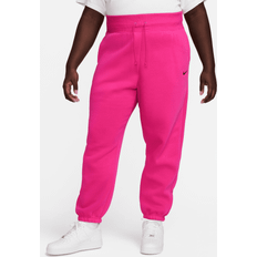 Polyester - Vrouw Broeken & Shorts Nike Sportswear Phoenix Fleece Joggingbroek - Roze