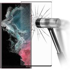 Samsung galaxy s22 ultra glas MTP Products Full Cover Samsung Galaxy S22 Ultra 5G Skærmbeskyttelse Hærdet Glas Sort