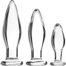 Sinful Sex Toys Sinful Glass Butt Plug Set 3 Pcs Anal Training Kit