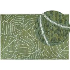 Carpets & Rugs Beliani Area Rug Monstera Leaf Pattern Green cm