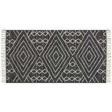 Carpets & Rugs Beliani Cotton Area Rug Black