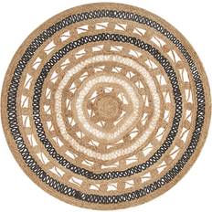 Carpets & Rugs Beliani Round Jute Area Beige cm