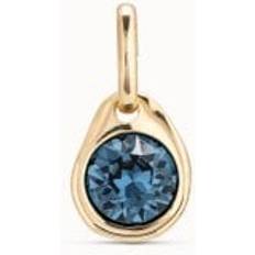 Crystal Charms & Pendants UNOde50 Safiro Blue Faceted Crystal Charm