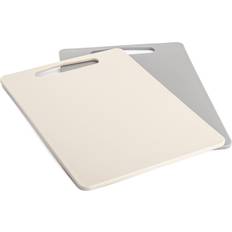 Mareld bioplast, 2-pack, beige/grå Skärbräda 2st