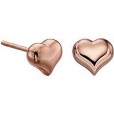 Little Star Little Star Emily Rose Gold Heart Earrings