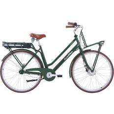 Evobike El-stadscyklar Evobike Classic 7 - Olive Green Damcykel