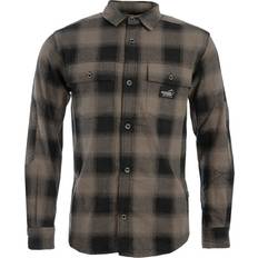 Rett Skjorter Arrak Outdoor Arrak Outdoor Flannel shirt Brown/black