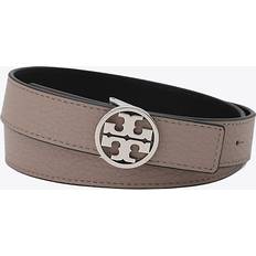Tory Burch Läder Bälte I Narvläder Med Logotypförsett Spänne