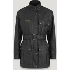 Belstaff Women Jackets Belstaff Heirloom Trialmaster Jacket Women's Waxed Cotton Black Black