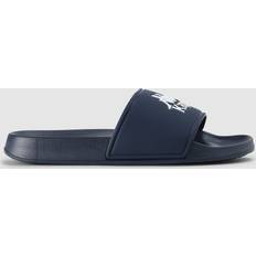 Kappa Mens Authentic Logo Slides In Blue-White