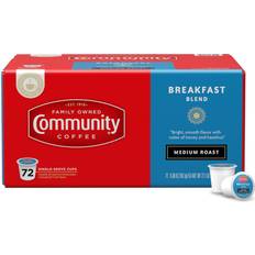 Food & Drinks Community Coffee Community Breakfast Blend 72 Count Coffee Pods, Medium Roast, Keurig 2.0