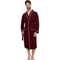 NY Threads Mens Knit Robe Lightweight Summer Cotton Blend Bathrobe