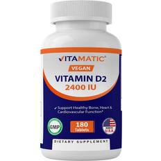Vegan Vitamin D2 2.400 IU 180 Tablets