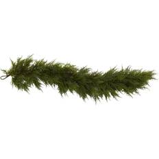 Decorations Nearly Natural Cedar Garland Green Decoration 60"