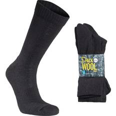 Seger Strumpor Seger Basic Wool Sock 2-pack, 35-38, Black