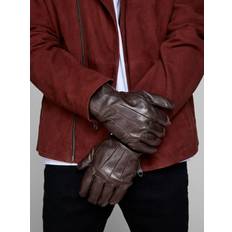 Jack & Jones Man Handschoenen en Wanten Jack & Jones Jacmontana Leather Gloves Dark Earth