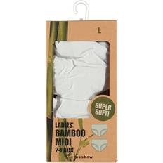 Crossbow Trosor Crossbow Sara Trosa Midi Bambu Viskos Vit 2-Pack