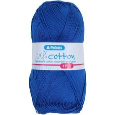 Patons Royal Blue 100% Cotton 4 Ply 100g