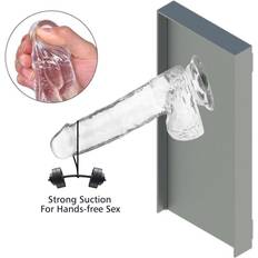 Sexleksaker Wonderful Latetobed Realistic Dildo with Testicles Crystal Material 18cm