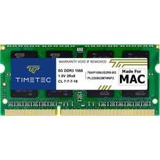 TIMETEC Timetec 8GB Compatible for Apple DDR3 1067MHz 1066MHz PC3-8500 for Mac Book Mid 2010 13-inch Mac Book Pro Mid 2010 13-inch iMac Late 2009 27-inch Mac Mini Mid 2010 SODIMM MAC RAM Upgrade