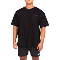 T shirt oversize MM Sports Oversize t-shirt Black/Black Oversize Hardcore T-shirt Träningskläder herr