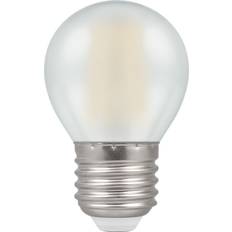 Light Bulbs Crompton LED Round ES E27 Filament Pearl 4W Warm White