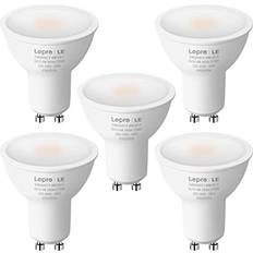 Lepro LE GU10 LED Bulbs, Warm White 2700K LED Light Bulbs, 50W Halogen Spotlight Equivalent, 5W Energy Saving GU10 Bulbs, 450lm, 100 Beam Angle, Non Dimma