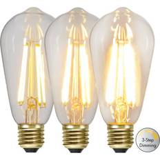 Star Trading LED-lampa E27 edison Soft Glow3-stegsdimmer, 6.5W