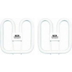 TBE Lighting 16w 2D 4-PIN CFL Energy Saving Lamps DD Fluorescent Bulbs 4-Pin GR10q Base Fittings Long Life Lamp, Soft White 3500K 2-Pack