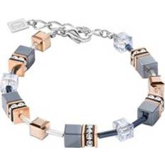 Blue Bracelets Coeur de Lion GeoCUBE Ice Blue Bracelet Silver