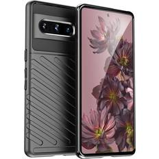 Google Pixel 7 Pro Mobilfodral Hurtel Google Pixel 7 Pro Skal Thunder Flexible Armored Svart