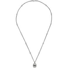 Gucci Necklaces Gucci Gucci GG Marmont Sterling Silver Double Necklace Silver