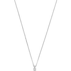 Gris Colliers Isabel Bernard Bijouterie, De la Paix Christine karat necklace diamond en silver Collierpour dames unisize