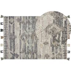 Carpets & Rugs Beliani Wool Kilim Grey cm