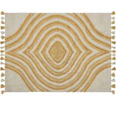 Carpets & Rugs Beliani Cotton Area Rug Beige