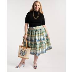 Frances Valentine Barbara Midi Skirt Meadow Print