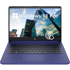 Laptops HP 14 Inch Touchscreen Business Laptop, AMD Ryzen 7 5700U, 32GB RAM, 1TB SSD, Windows 11 Pro, SD Card Reader, Long Battery Life, Blue, PCM