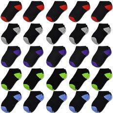 Sptramle SPTRAMLE Kids Ankle Socks, Baby Low Cut Socks for Toddlers Kids Boys Girls7-10 Years Old 25 Pairs Half Cushion No Show Socks Set