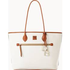 Dooney & Bourke White Totes & Shopping Bags Dooney & Bourke Pebble Grain Large Tote